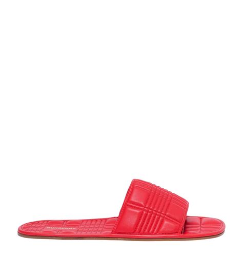 burberry red slides|Burberry slides outfit.